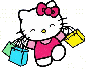 Hello Kitty fait des courses