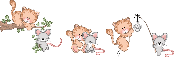 Chats avec des souris