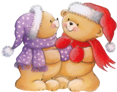 couple d'ours à Noël 78