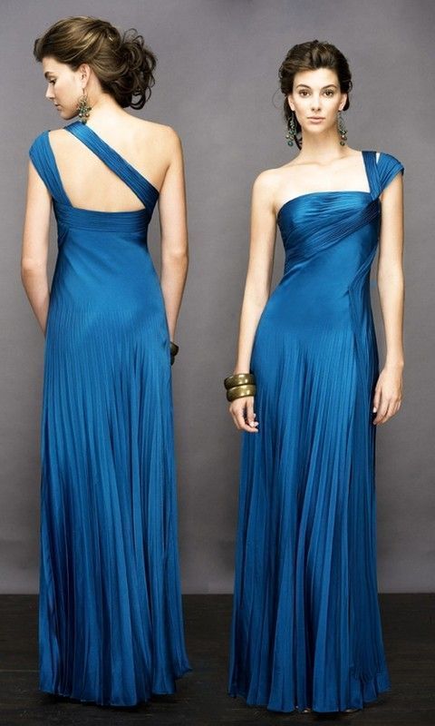 robe de soirée bleue