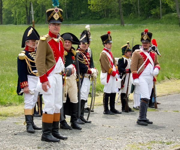 Napoléon  avec ses soldats