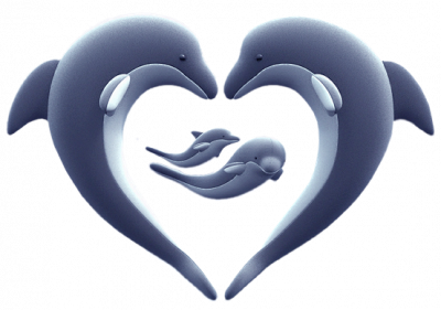 tubes dauphins en forme de coeur 40
