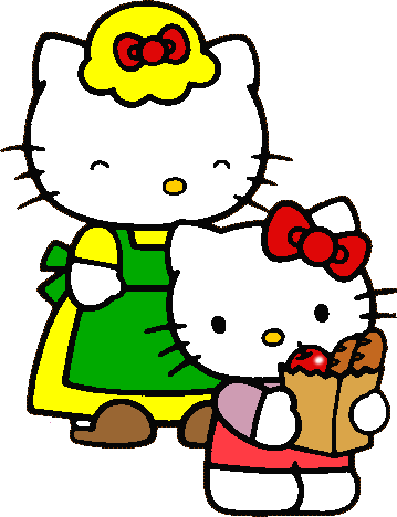 Hello Kitty avec sa maman