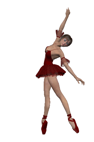 danseuse en tenue rouge